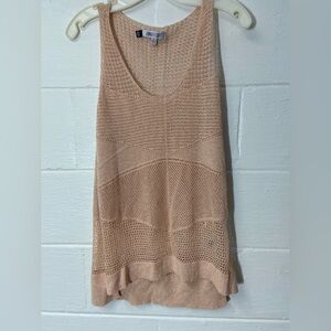 Jennifer Lopez light pink sparkly Knit Tank Top